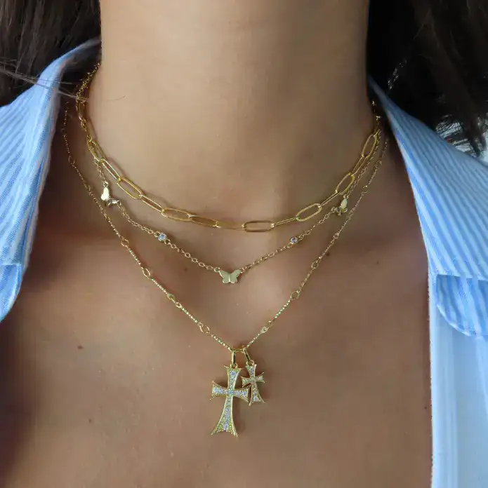 How to Style a Double Cross Necklace for Any Occasion